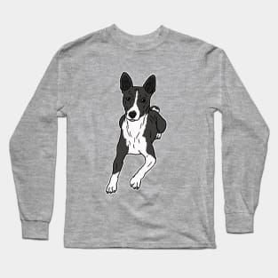 Basenji Black and White Long Sleeve T-Shirt